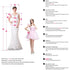 Simple Wedding Dresses Graceful Bridal Gowns Spaghetti Straps High Slit Glamorous Customized